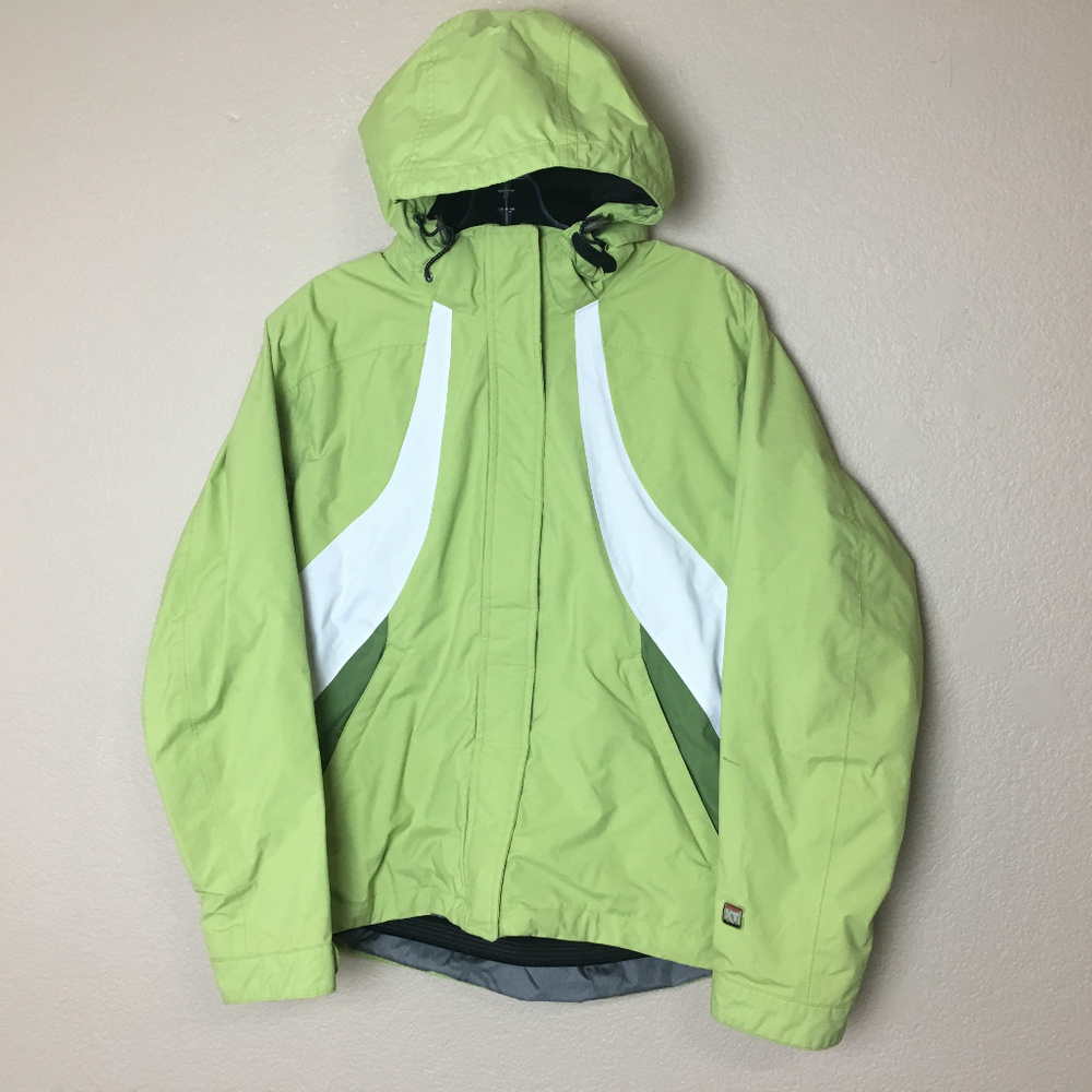 Spyder Women 6 Green Winter Hoodie Zipper Jacket